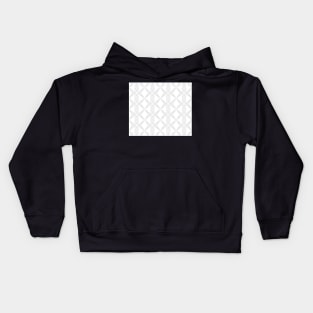 Abstract geometric pattern - silver and white. Kids Hoodie